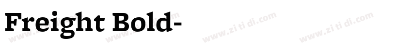 Freight Bold字体转换